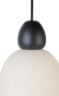 Discount Belid Buddy Pendel ?18,4 cm, Sortstruktur/Opal