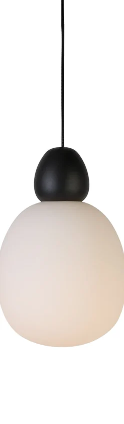 Discount Belid Buddy Pendel ?18,4 cm, Sortstruktur/Opal