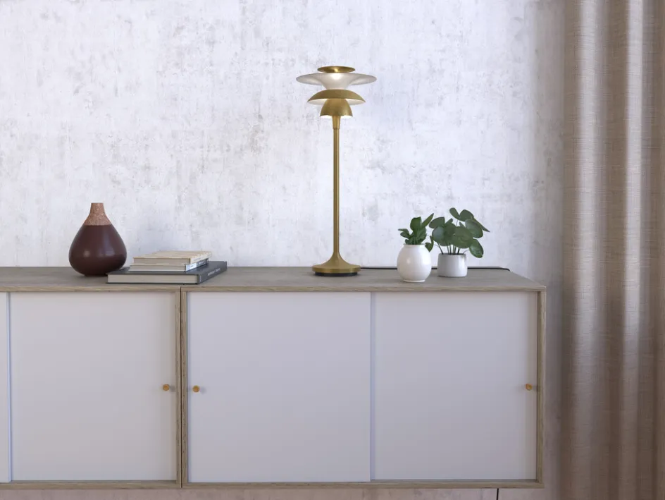 Sale Belid Picasso Bordlampe H, Antik Messing