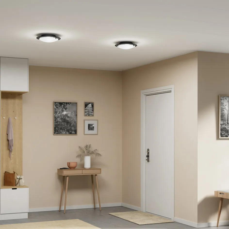 Hot Belid Plafond Cirklo ?30 cm, Sort