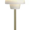 Belid Bordlamper > Valencia Bordlampe H41 cm, Mat Hvid/Messing