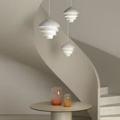 Belid Pendler > Valencia Pendel ?32 cm, Mat Hvid/Messing