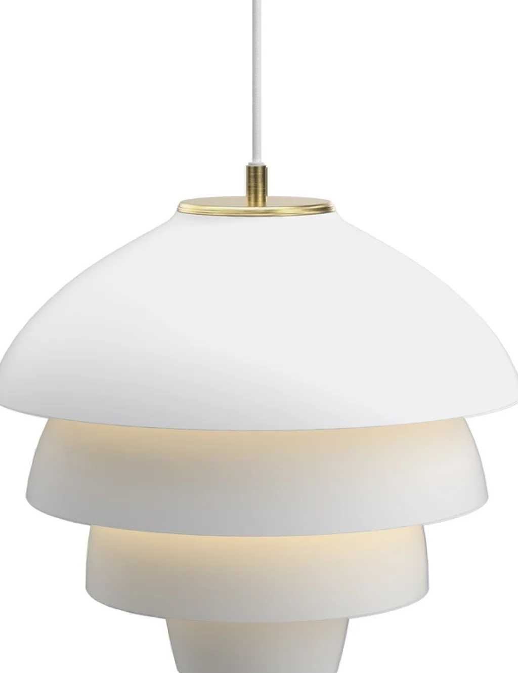 Belid Pendler > Valencia Pendel ?42 cm, Mat Hvid/Messing