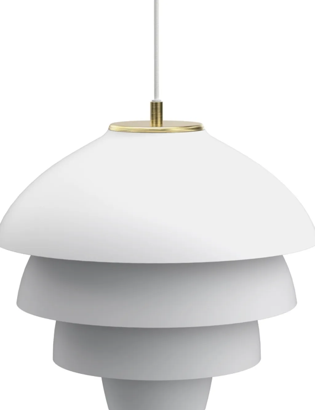Belid Pendler > Valencia Pendel ?42 cm, Mat Hvid/Messing