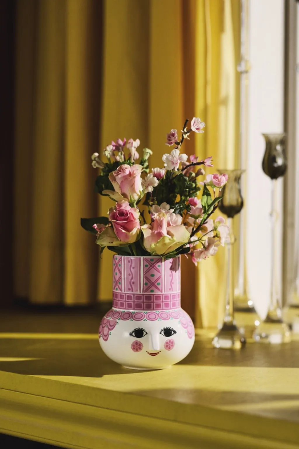 Bjørn Wiinblad Stue|Vaser > Olga Vase H15 cm, Pink