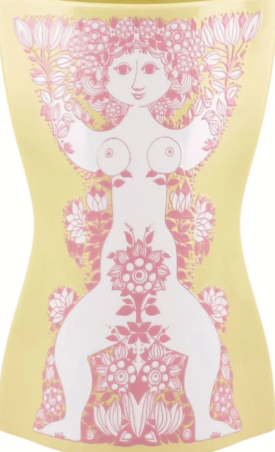 Discount Bjørn Wiinblad Nina Vase H22 cm, Gul/Pink