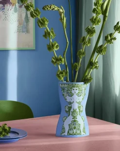 Best Nina Vase H28,5 cm, Lys Blå/Grøn Vaser