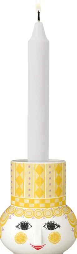 Best Bjørn Wiinblad Olga Lysestage H9 cm, Gul