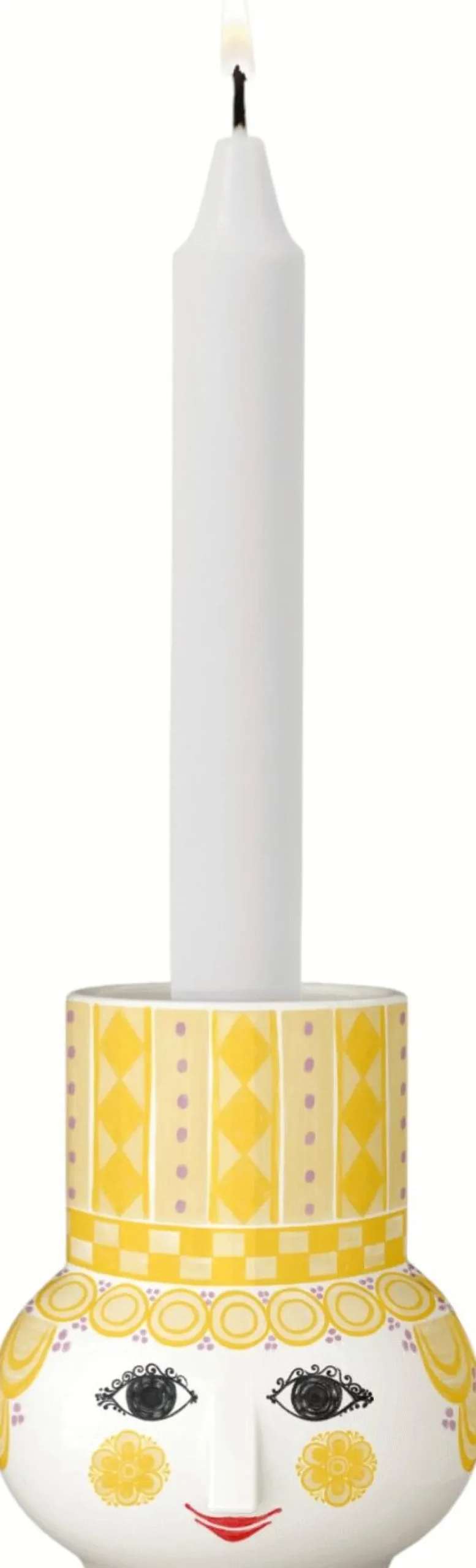 Best Bjørn Wiinblad Olga Lysestage H9 cm, Gul