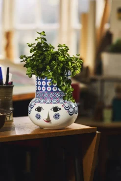 Bjørn Wiinblad Stue|Vaser > Olga Vase H20 cm, Blå