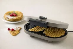 Blomsterbergs Bagning Og Dessertmaskiner > Dobbelt Vaffeljern 1600W, Latte