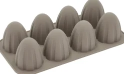 Blomsterbergs Bageforme > Flødebolleform Kuppel 8 stk, Latte