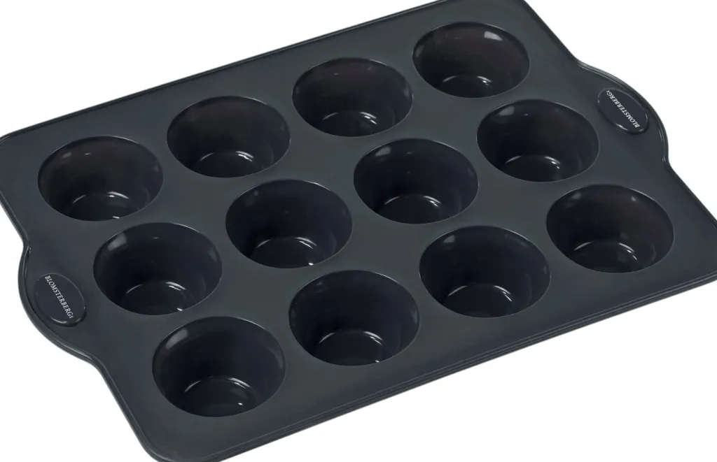 Muffinsform 12 stk, Grå Bageforme