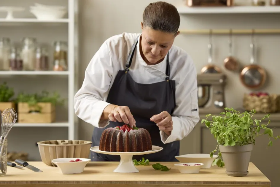 New Blomsterbergs Slice Bundt-kageform Ø24 cm, Rose Gold