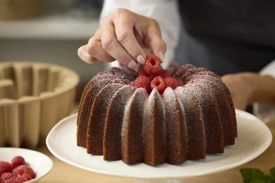 New Blomsterbergs Slice Bundt-kageform Ø24 cm, Rose Gold