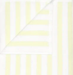 Clearance Blomus ARTO Badehåndklæde Tykke Striber 70x140 cm, Hvid/Transparent Yellow