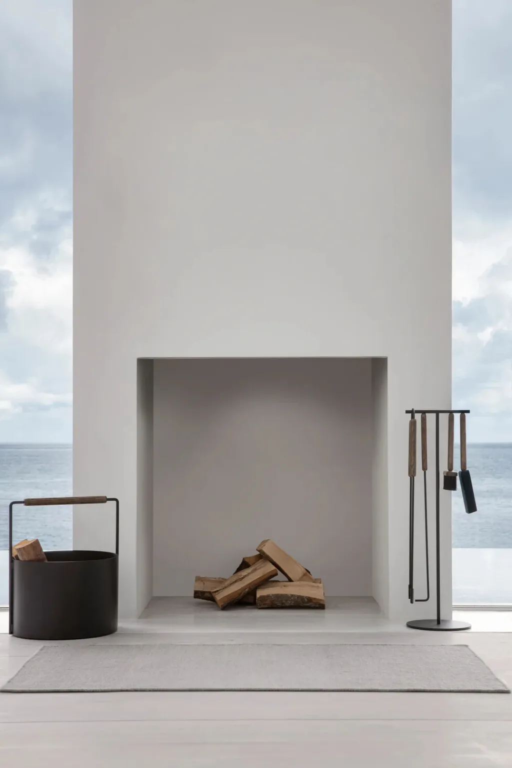 Blomus Stue|Pejsetilbehør > ASHI Trækurv H45 cm,