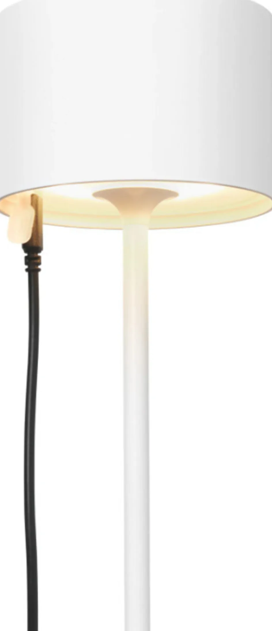 New Blomus FAROL Mobil Trådløs Bordlampe LED H33 cm, Hvid