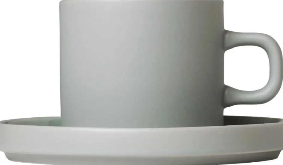 Blomus PILAR Kaffekop m. Underkop 2 stk 20 cl, Mirage Gray