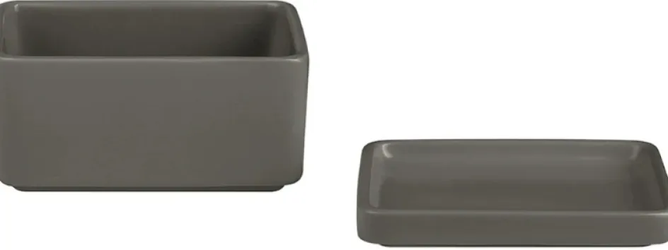 Best Blomus PILAR Smørboks 12 cm, Pewter