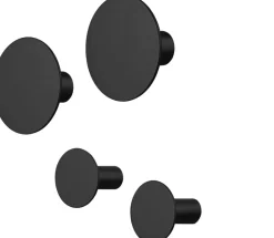 Online Blomus PONTO Knager 4 stk, Sort