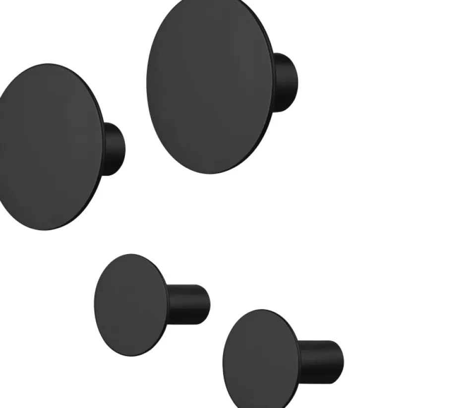 Online Blomus PONTO Knager 4 stk, Sort