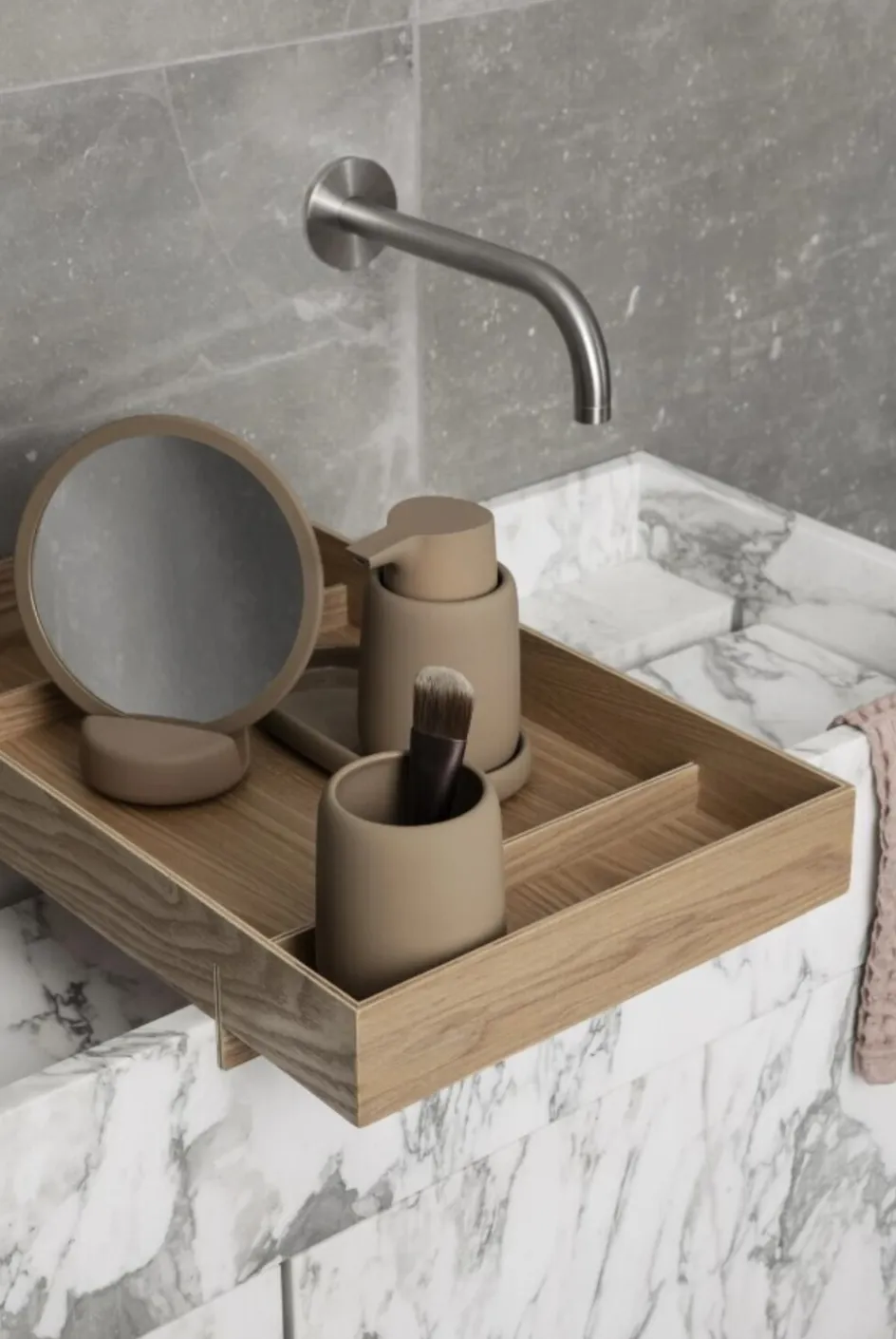 Clearance Blomus SONO Sæbedispenser 250 ml, Tan