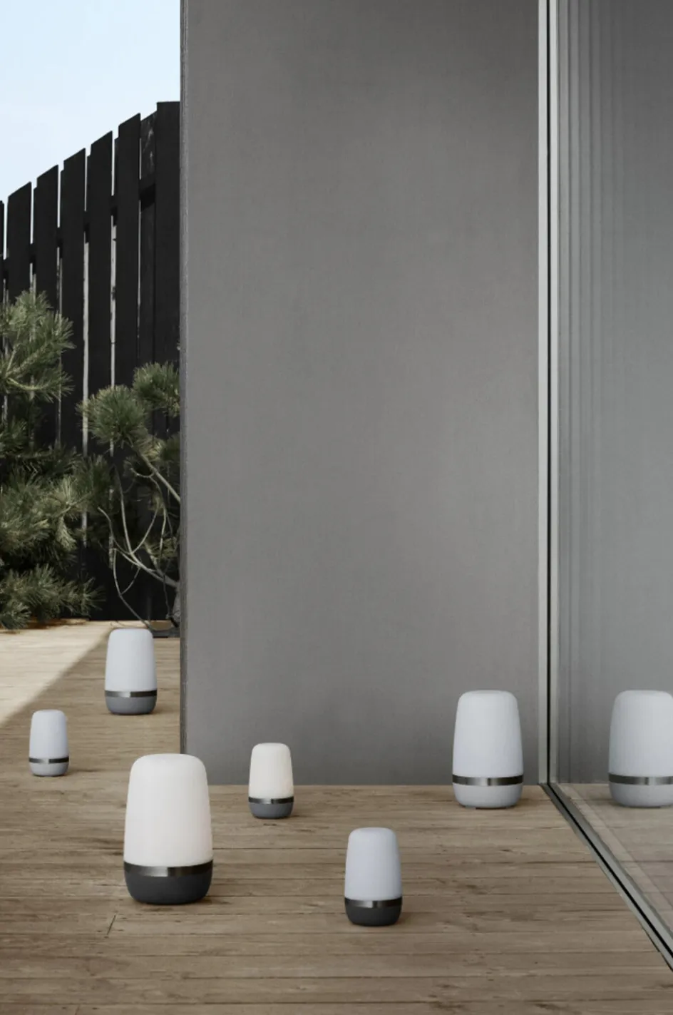 Hot Blomus SPIRIT Trådløs Udendørslampe LED H, Platinum Grey