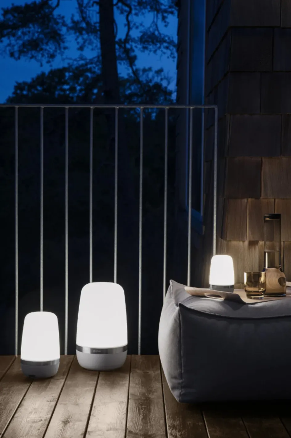 Hot Blomus SPIRIT Trådløs Udendørslampe LED H, Platinum Grey