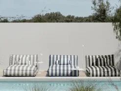 Discount Blomus STAY Udendørs Pude , Lily Hvid/Sort