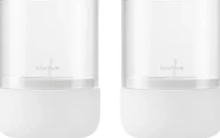 Clearance Blomus CALMA Fyrfadsstage H, Lily White