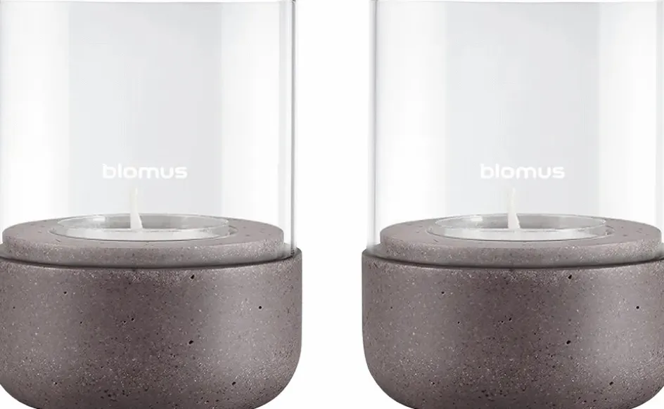 New Blomus CALMA Lanterne 2 stk. H9 cm, Cedertræ