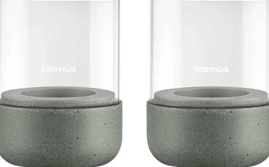 Discount Blomus CALMA Lanterne 2 stk. H9 cm, Agave Green