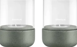 Discount Blomus CALMA Lanterne 2 stk. H9 cm, Agave Green