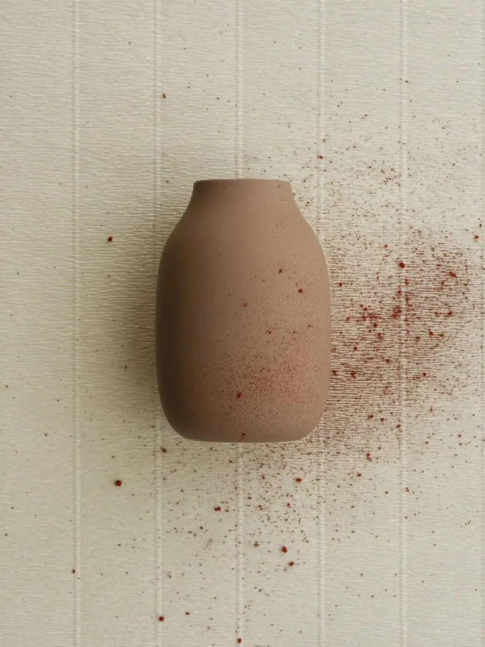 New Blomus COLORA Vase H, Indian Tan