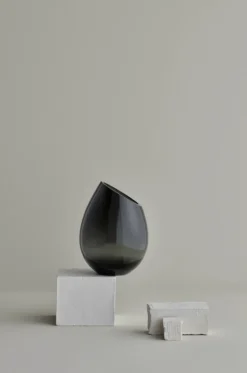 Best DROP Vase H, Smoke Stue|Vaser