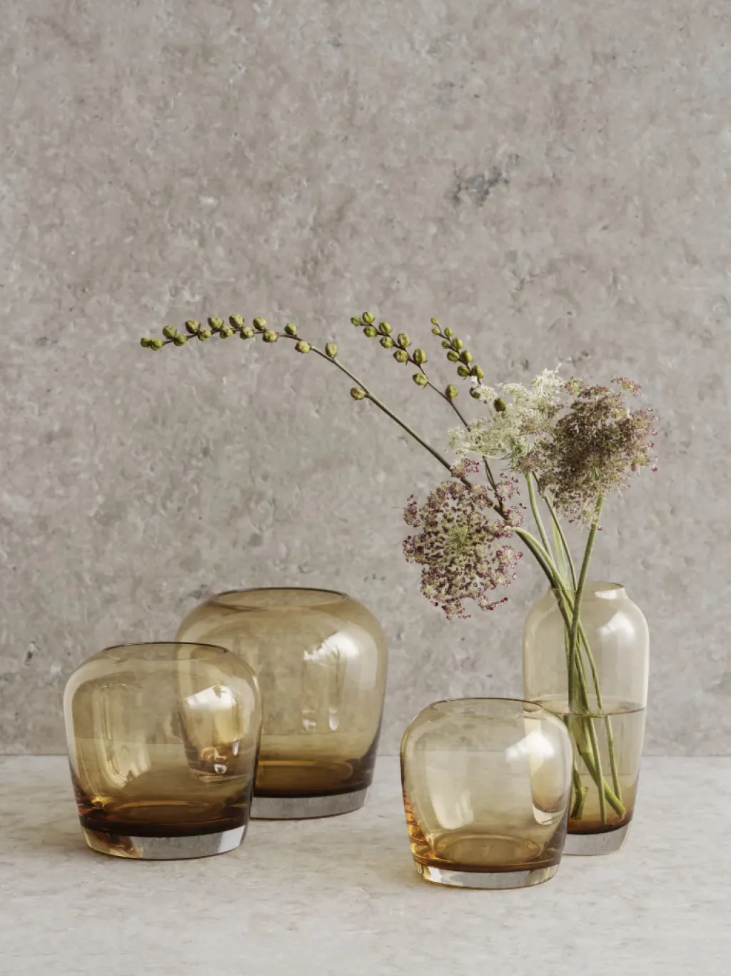 Blomus Stue|Vaser > LETA Vase H15 cm, Tan