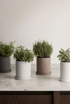 Blomus Stue|Urtepotter Og Krukker > NONA Urtepotte H13,5 cm, Bark