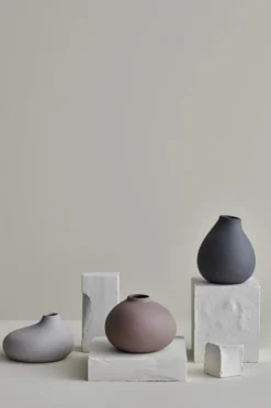 Sale NONA Vase H17 cm, Pewter Stue|Vaser