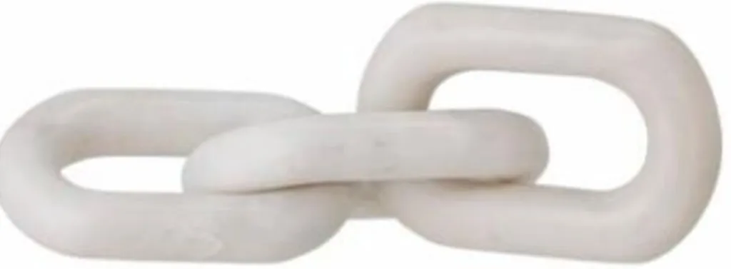 Clearance Adee Dekoration 13 cm, Hvid Marmor Stue|Skulpturer
