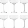 Bloomingville Champagneglas|Champagneglas > Astrid Champagneglas 6 stk. 25 cl, Klar