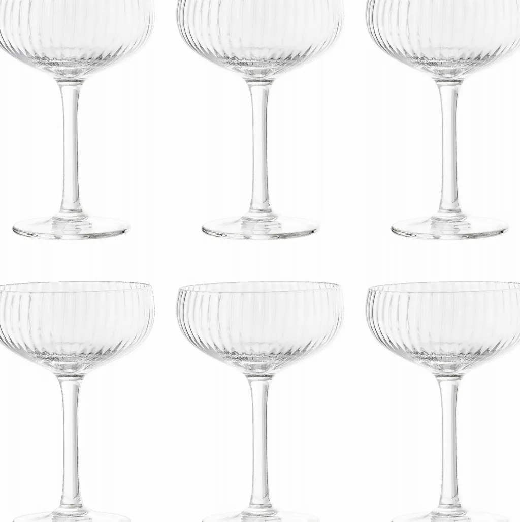 Bloomingville Champagneglas|Champagneglas > Astrid Champagneglas 6 stk. 25 cl, Klar