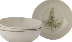 Bloomingville Bea Dyb Tallerken 4 stk. Ø21 cm, Natur
