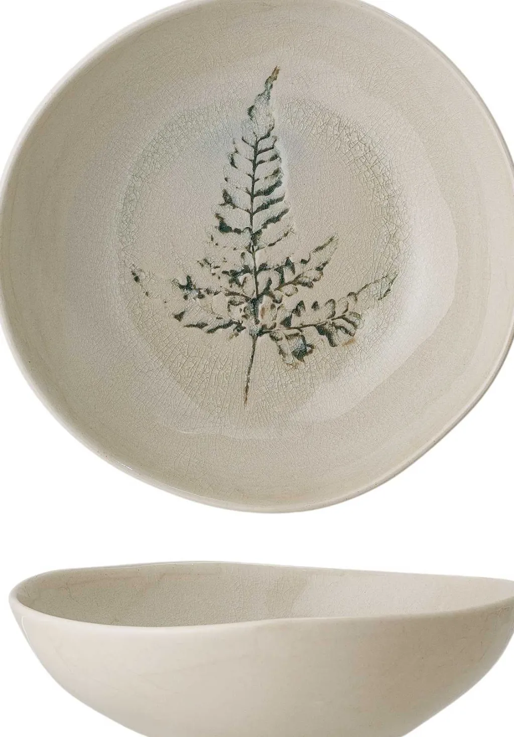 Bloomingville Dybe Tallerkener > Bea Dyb Tallerken ?21 cm, Natur
