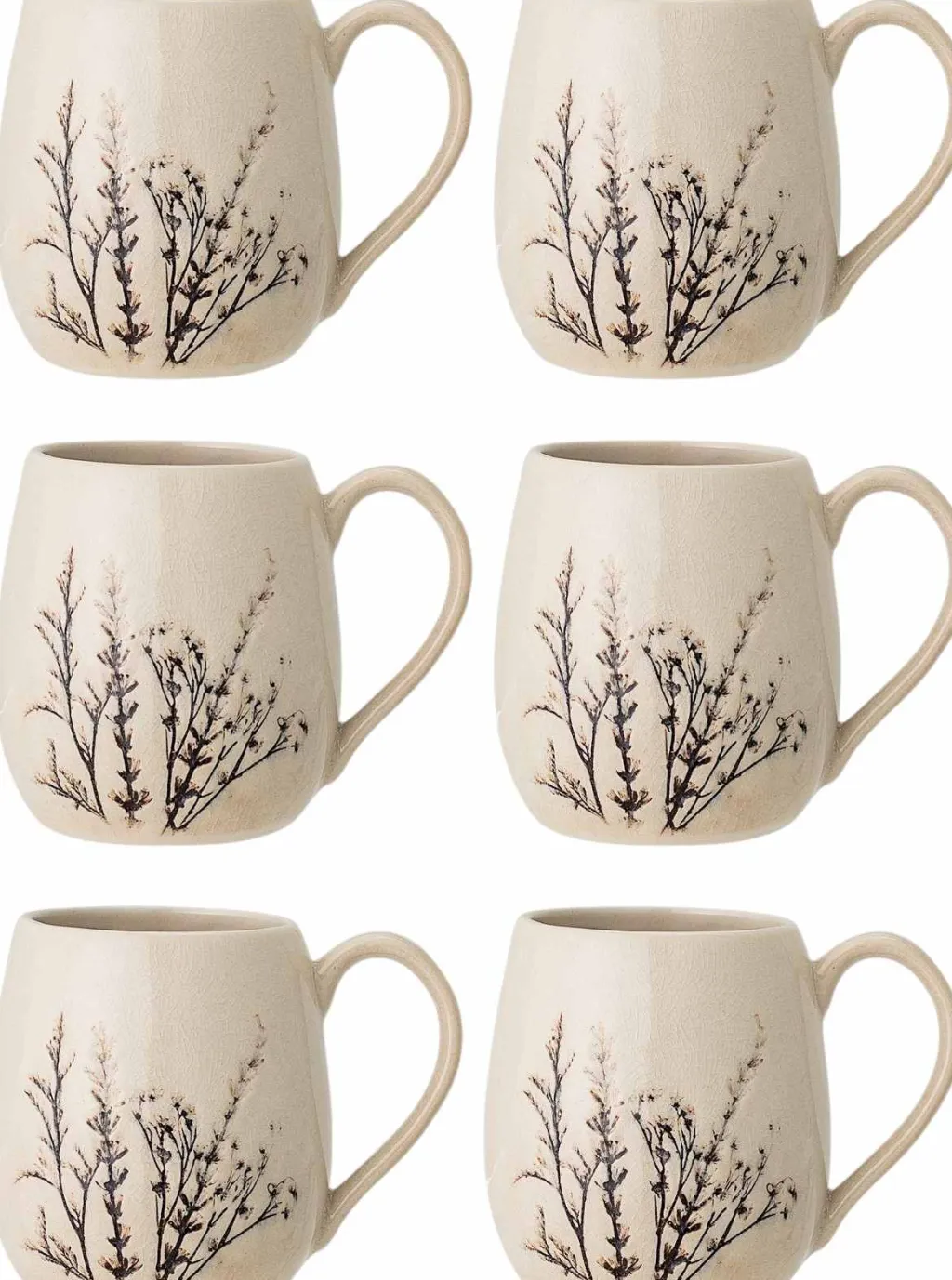 Bloomingville Krus > Bea Krus m. Hank 6 stk. 40 cl, Natur