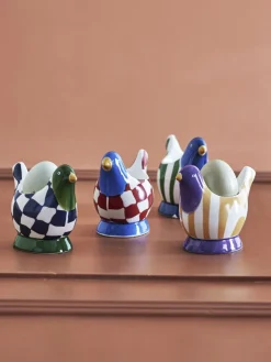 Sale Bloomingville Birdy Æggebæger 4 stk. H8 cm, Multi Æggebægere