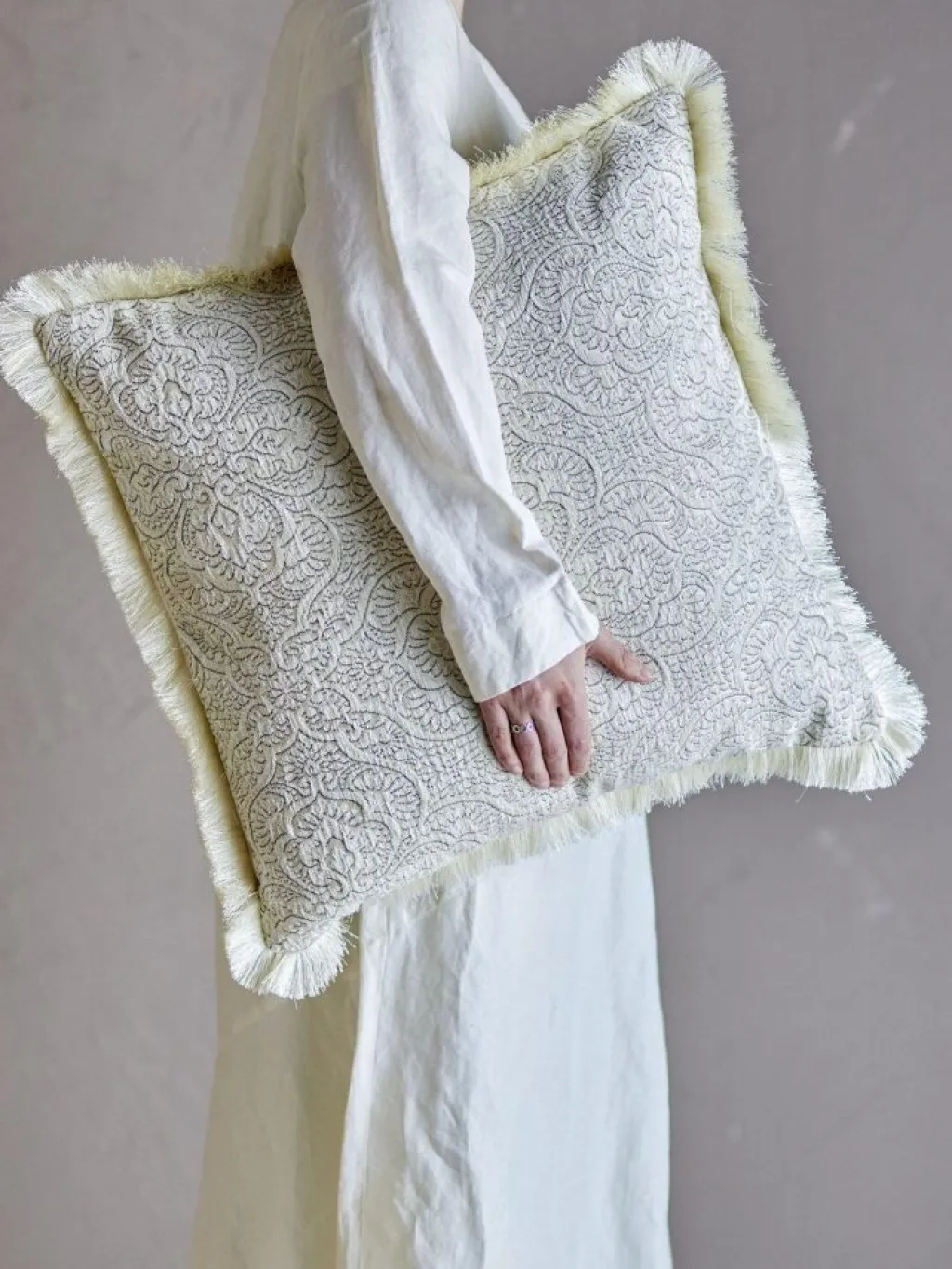 Bloomingville Puder Og Betræk > Cabrie Pude 50x50 cm, Natur