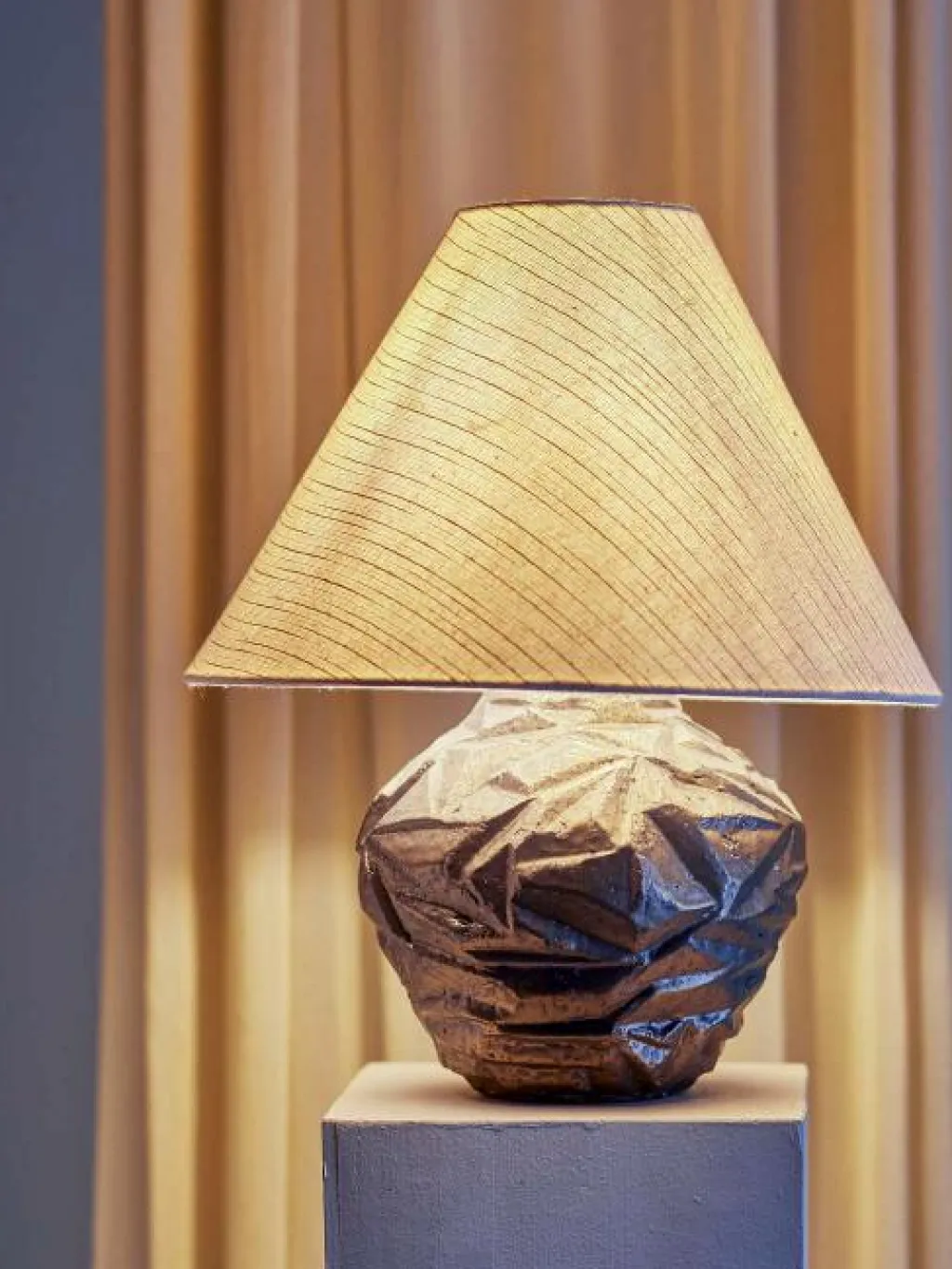 New Carolla Bordlampe H49 cm, Brun Lamper Til Kontoret|Lamper Til Soveværelset