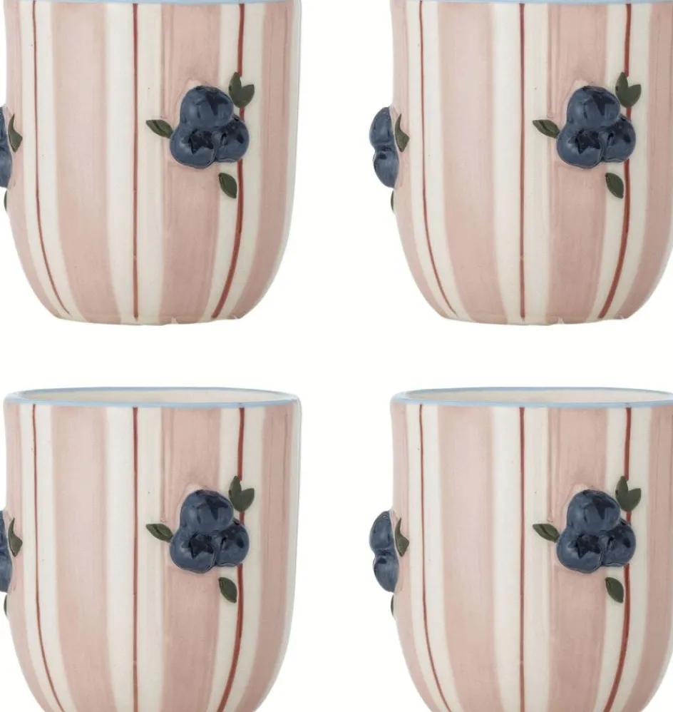 Outlet Bloomingville Carry Kop 4 stk. 23,5 cl, Rosa