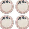 Discount Bloomingville Carry Tallerken 4 stk. 20,5 cm, Rosa